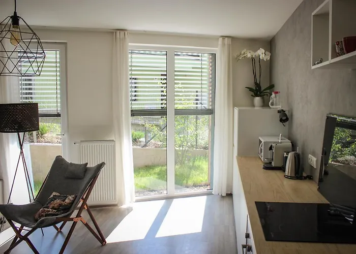 Jezerni S Terasou A Saunou V Lakepark Apartament